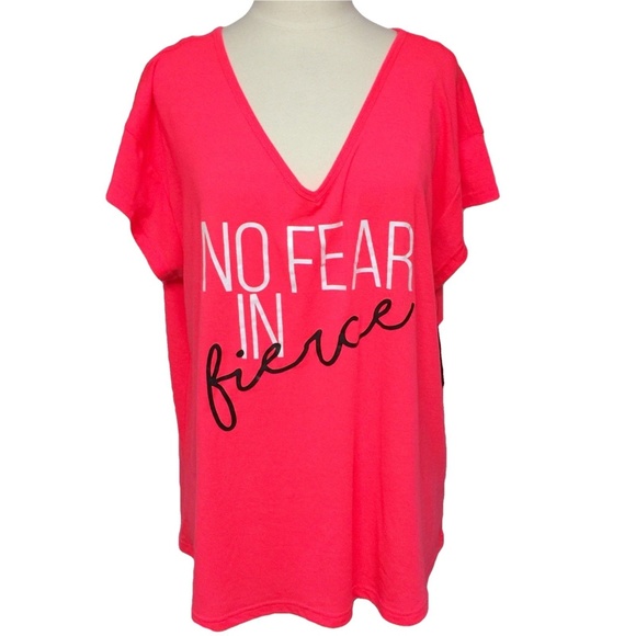 Material Girl Active No Fear in Fierce Cutout Top - Picture 2 of 6